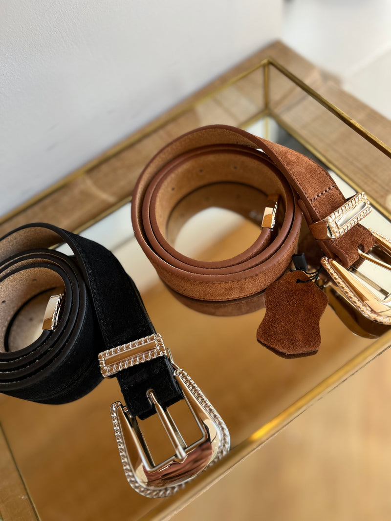 CEINTURE CUIR MARRON