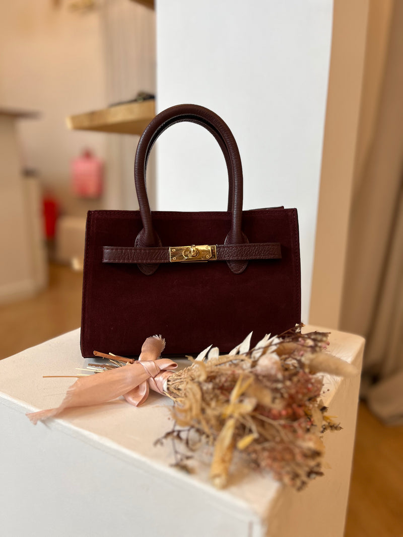 SAC BIRK MINI BORDEAUX