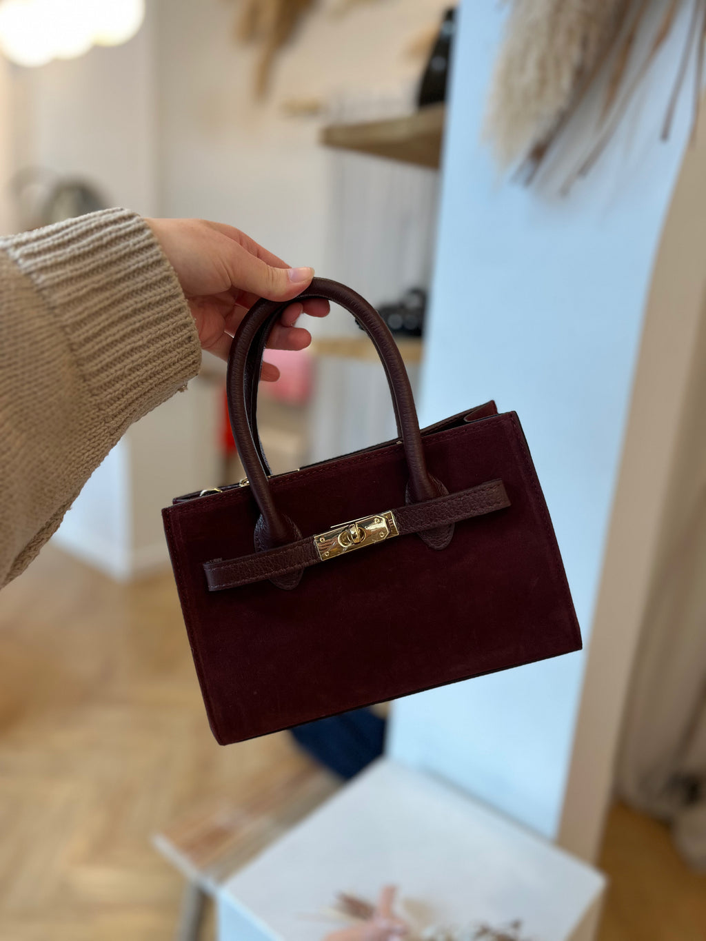 SAC BIRK MINI BORDEAUX
