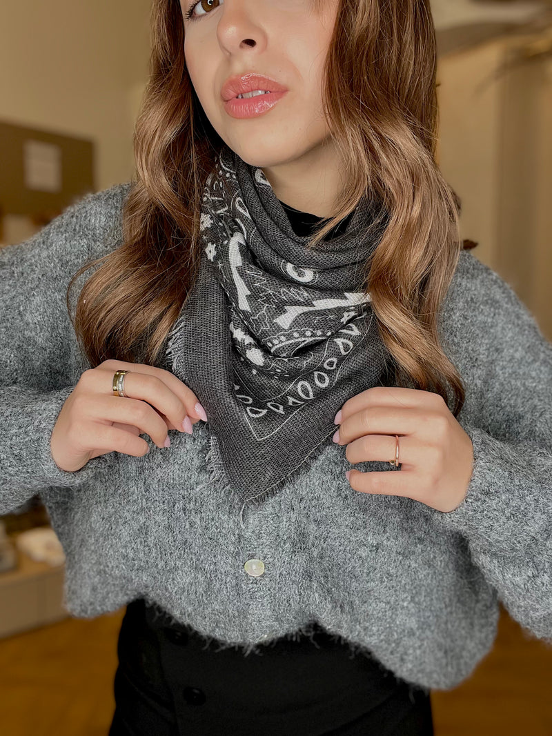 BANDANA GRIS