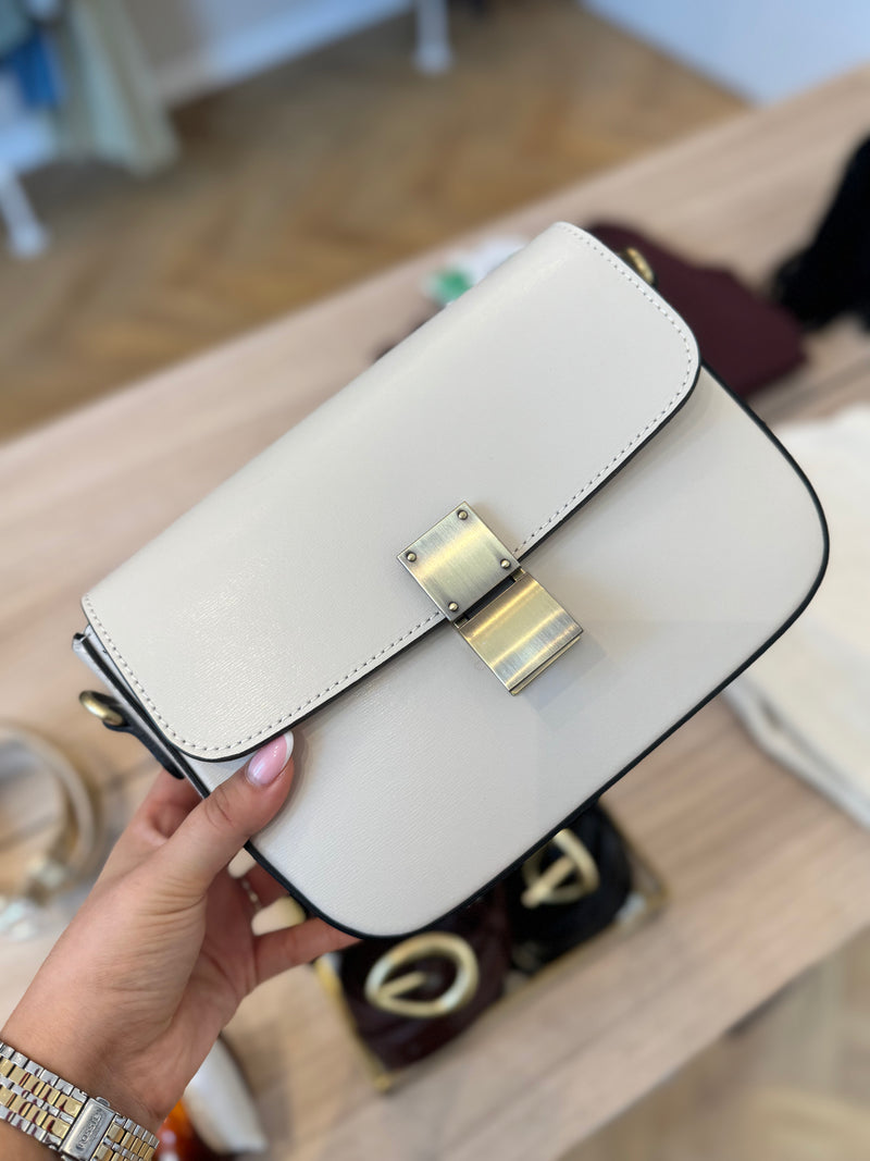 SAC CUIR ECRU