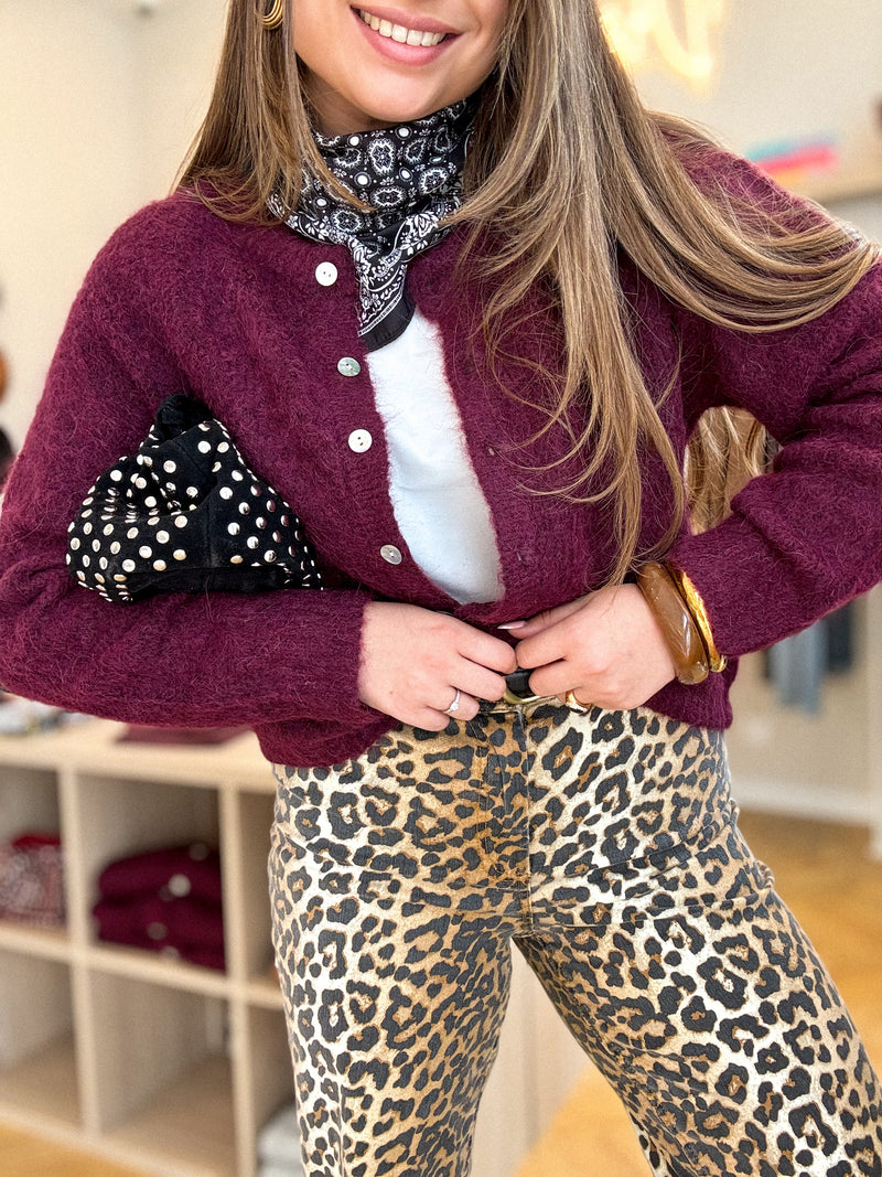GILET JUNY BORDEAUX
