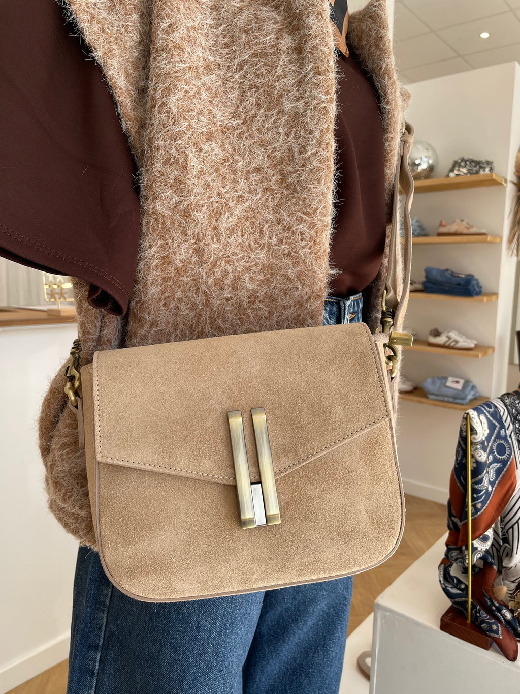 SAC BOX TAUPE